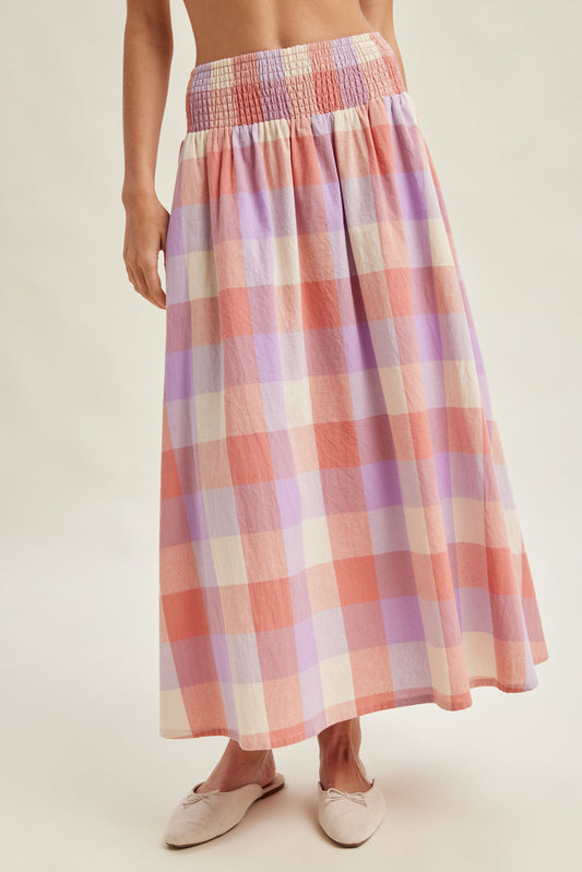 Pretty in Plaid Maxi Skirt
