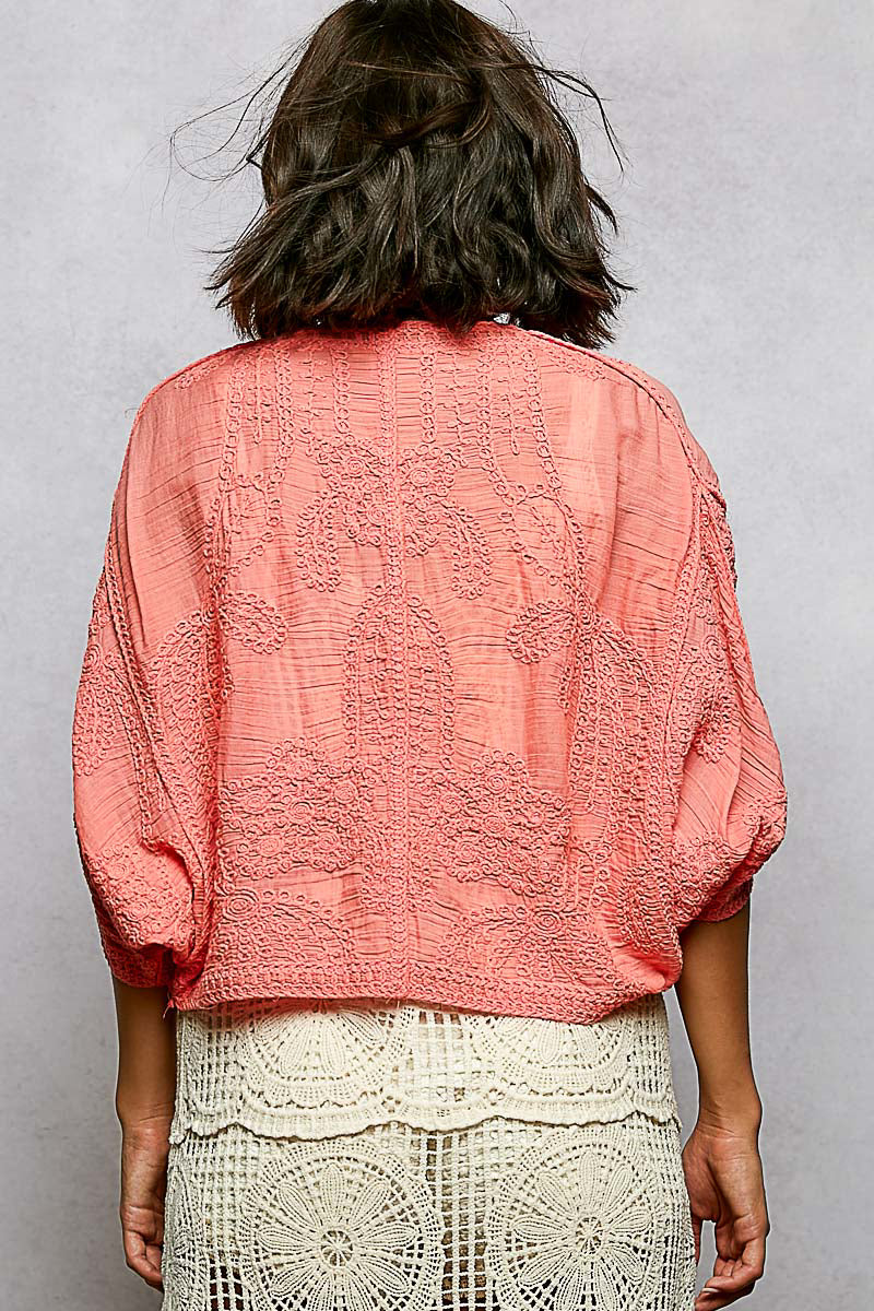 Sweet Stitch Sheer Cardigan