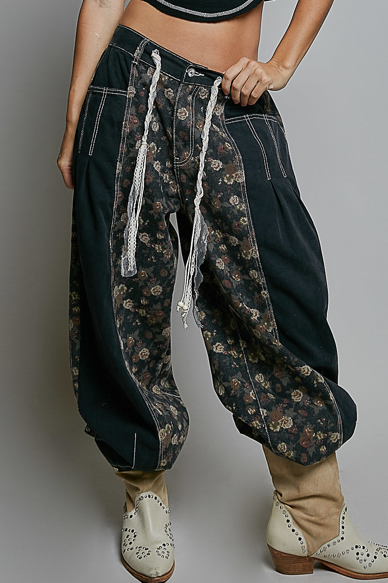 Midnight Garden Patchwork Pants