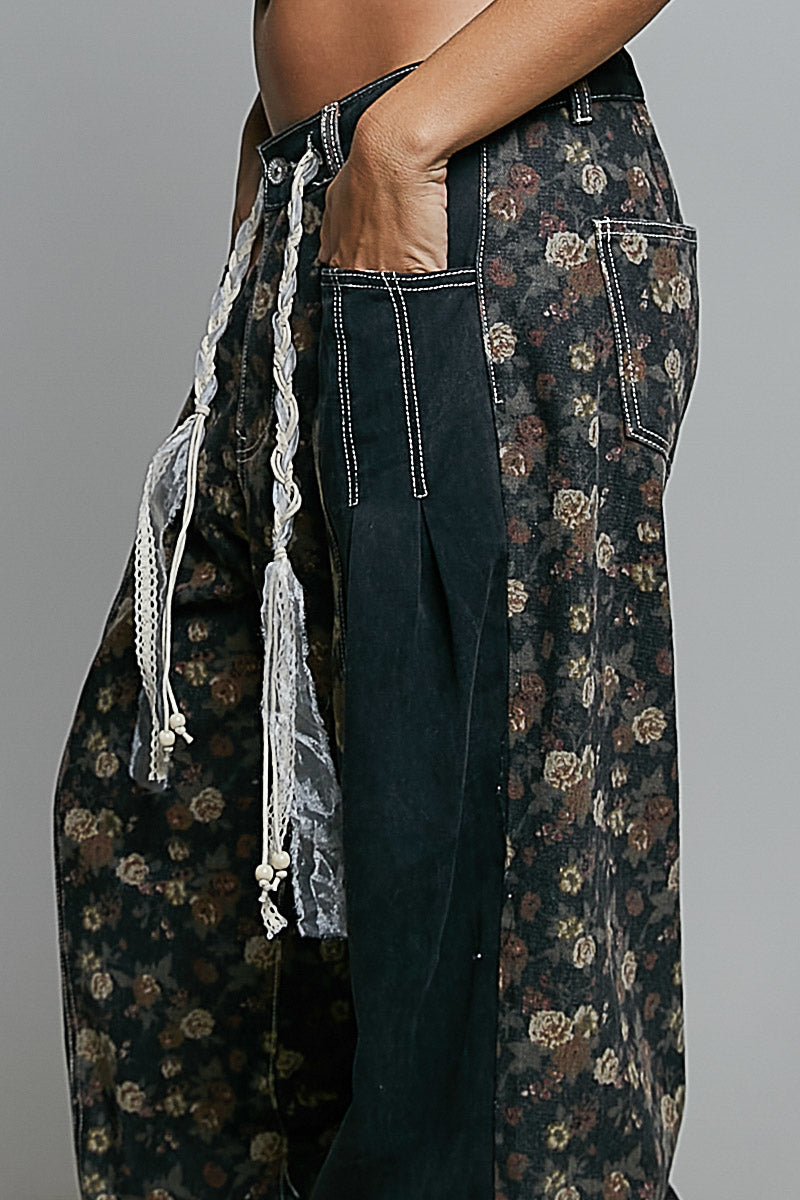 Midnight Garden Patchwork Pants