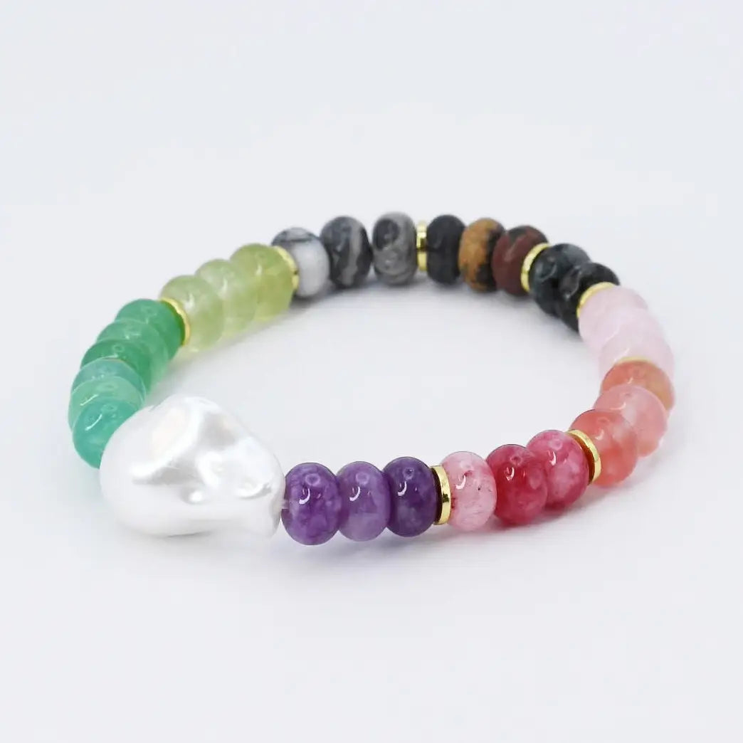 Tatiana Beaded Bracelet with Pearl