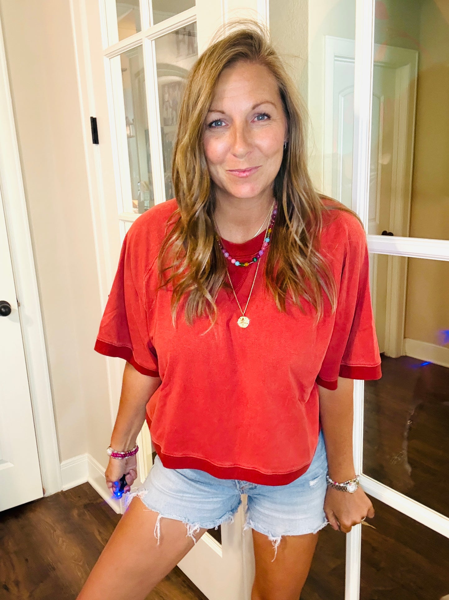 Seeing Red Layered Tee