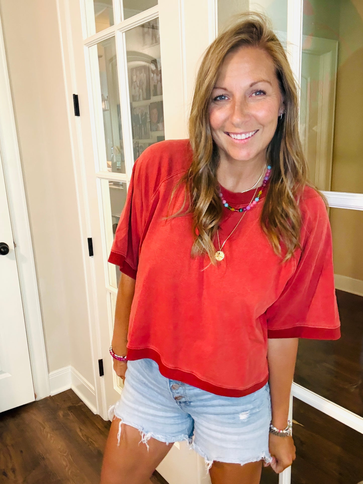 Seeing Red Layered Tee
