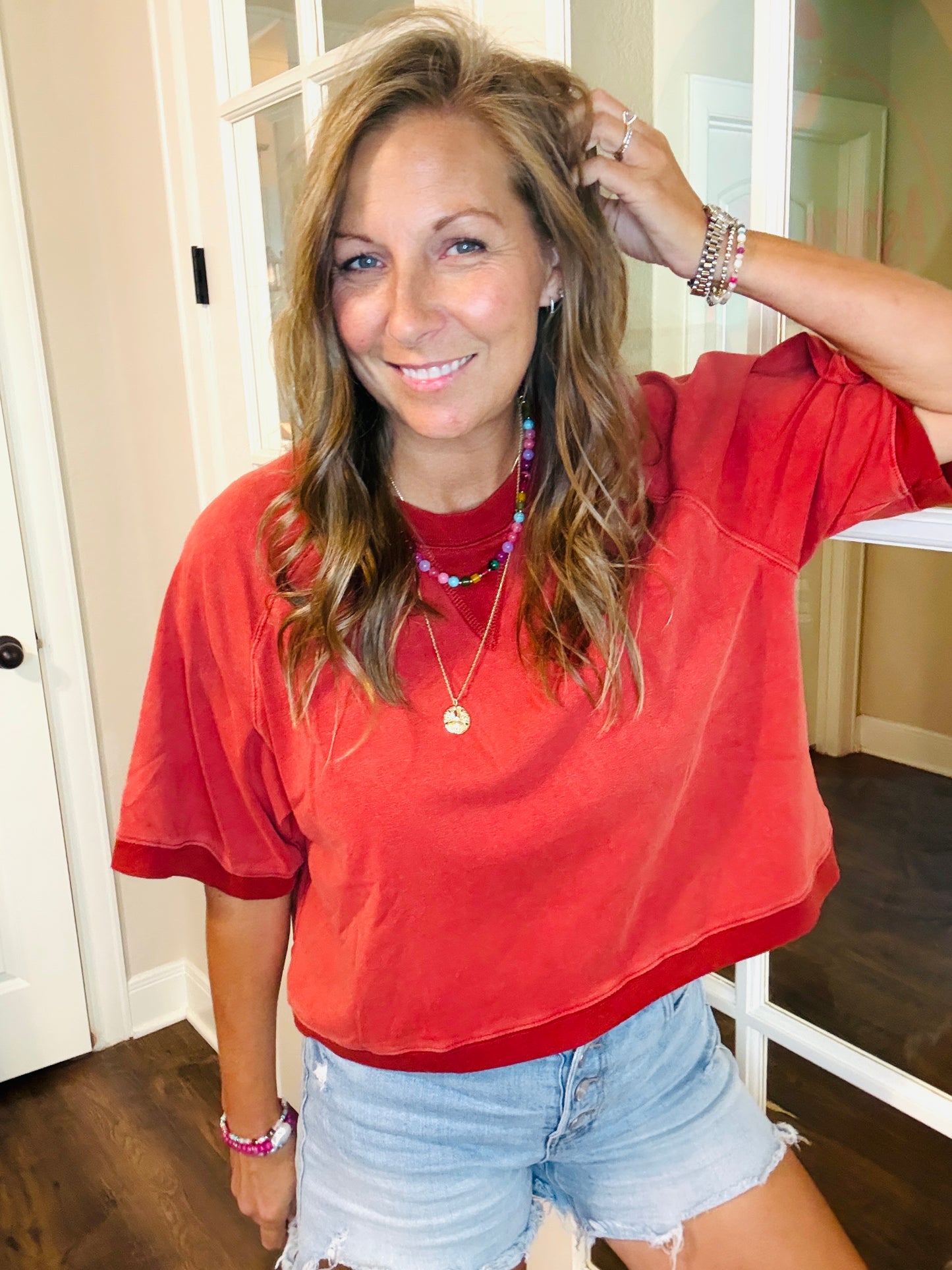 Seeing Red Layered Tee