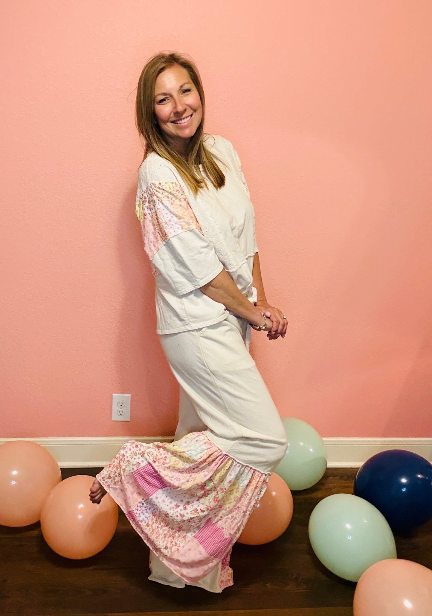 Patchwork Dream Wide Leg Pants