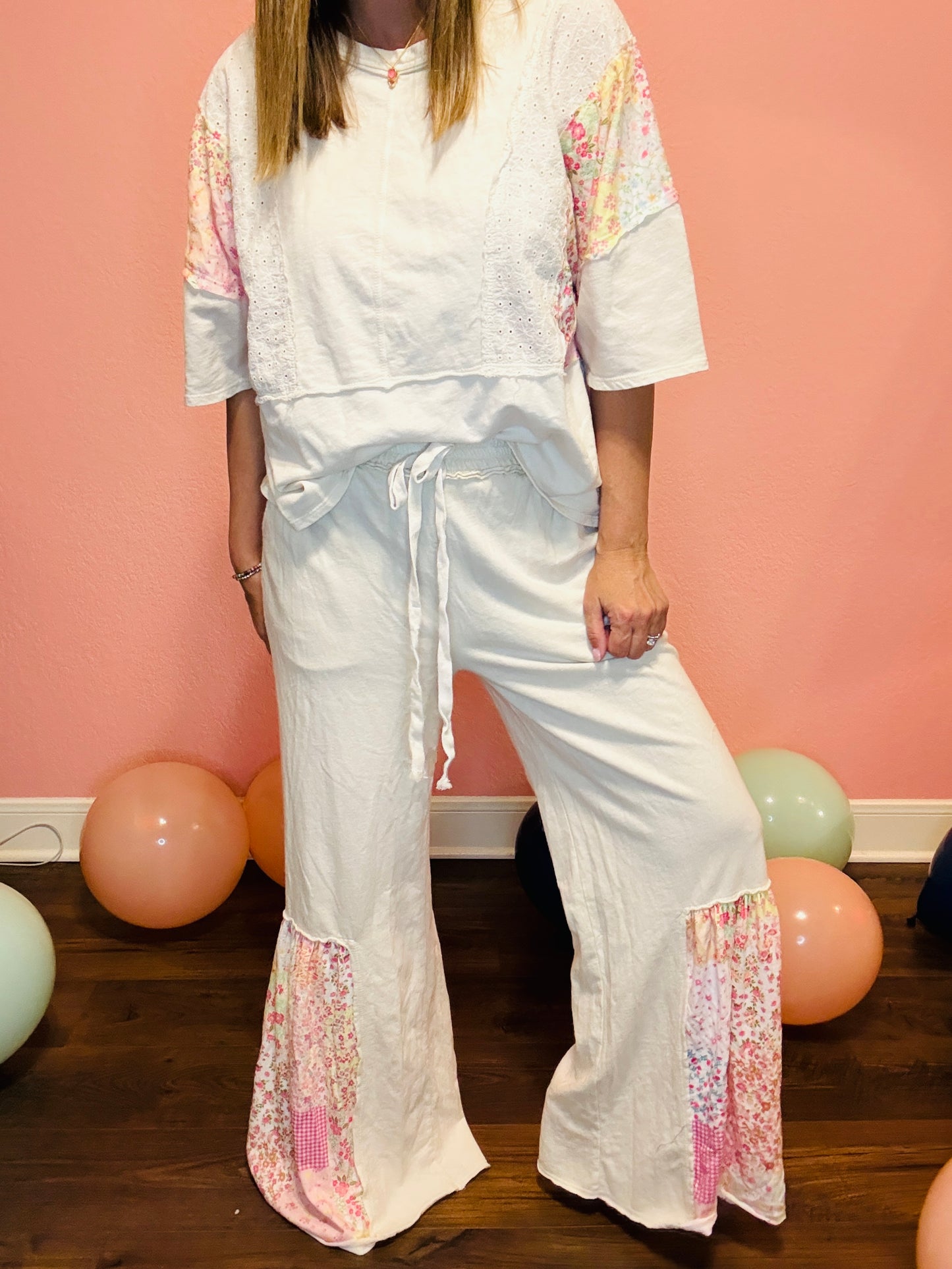 Patchwork Dream Wide Leg Pants