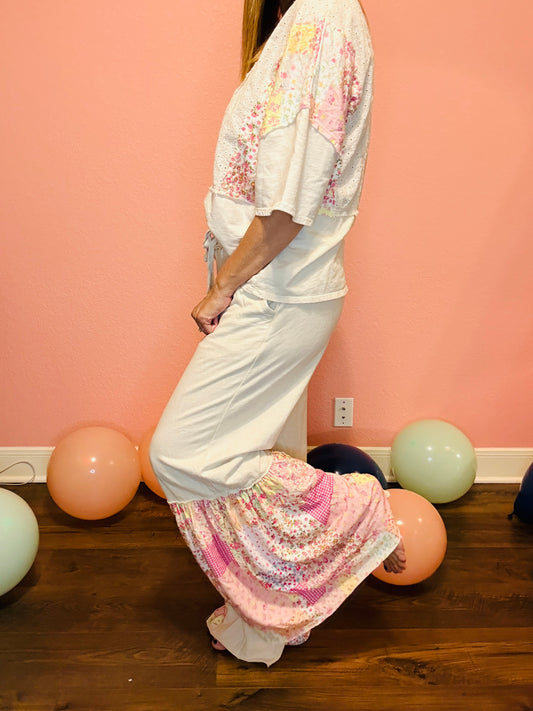 Patchwork Dream Wide Leg Pants