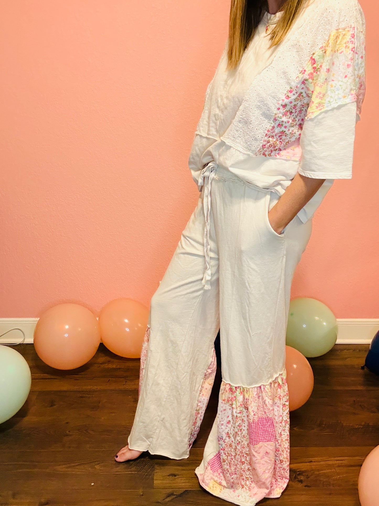 Patchwork Dream Wide Leg Pants