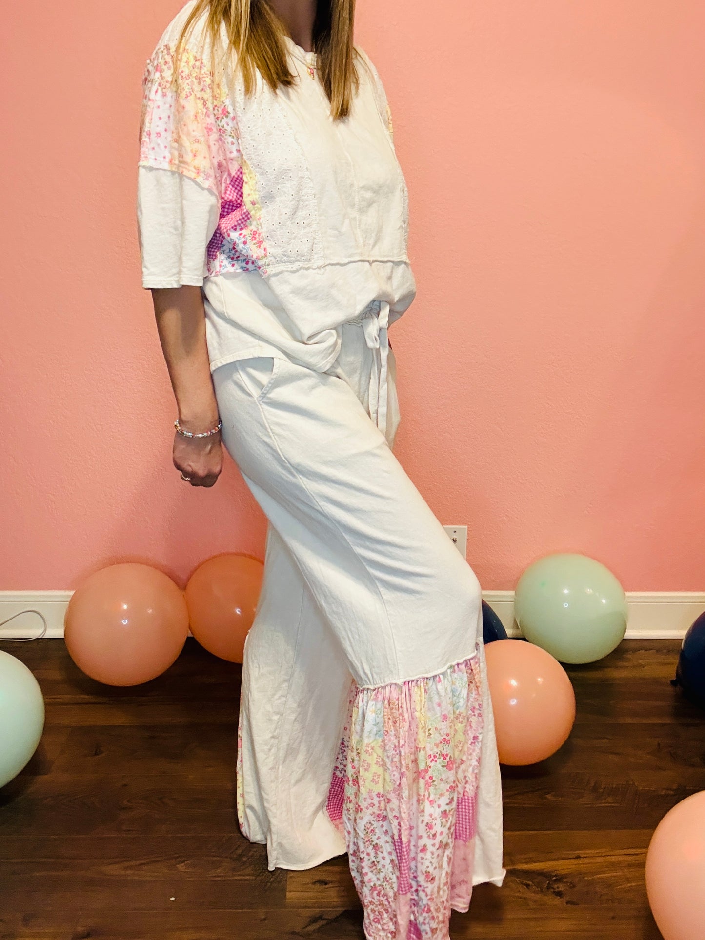 Patchwork Dream Wide Leg Pants