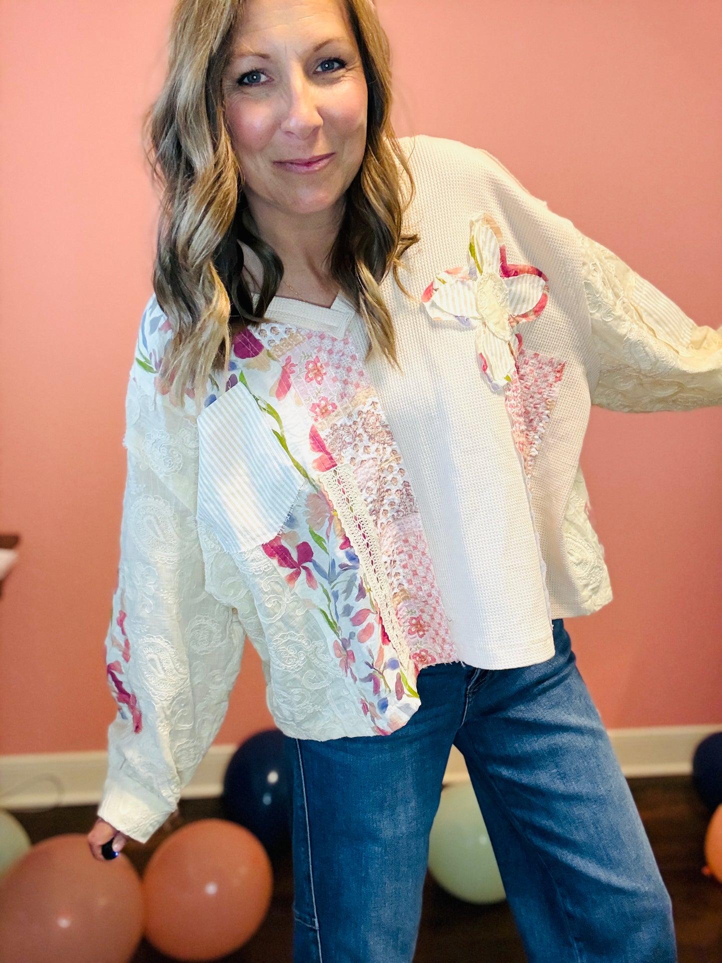 The Sweet Patchwork Moment Top