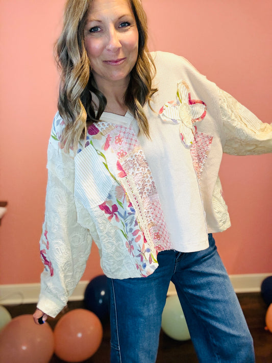 The Sweet Patchwork Moment Top