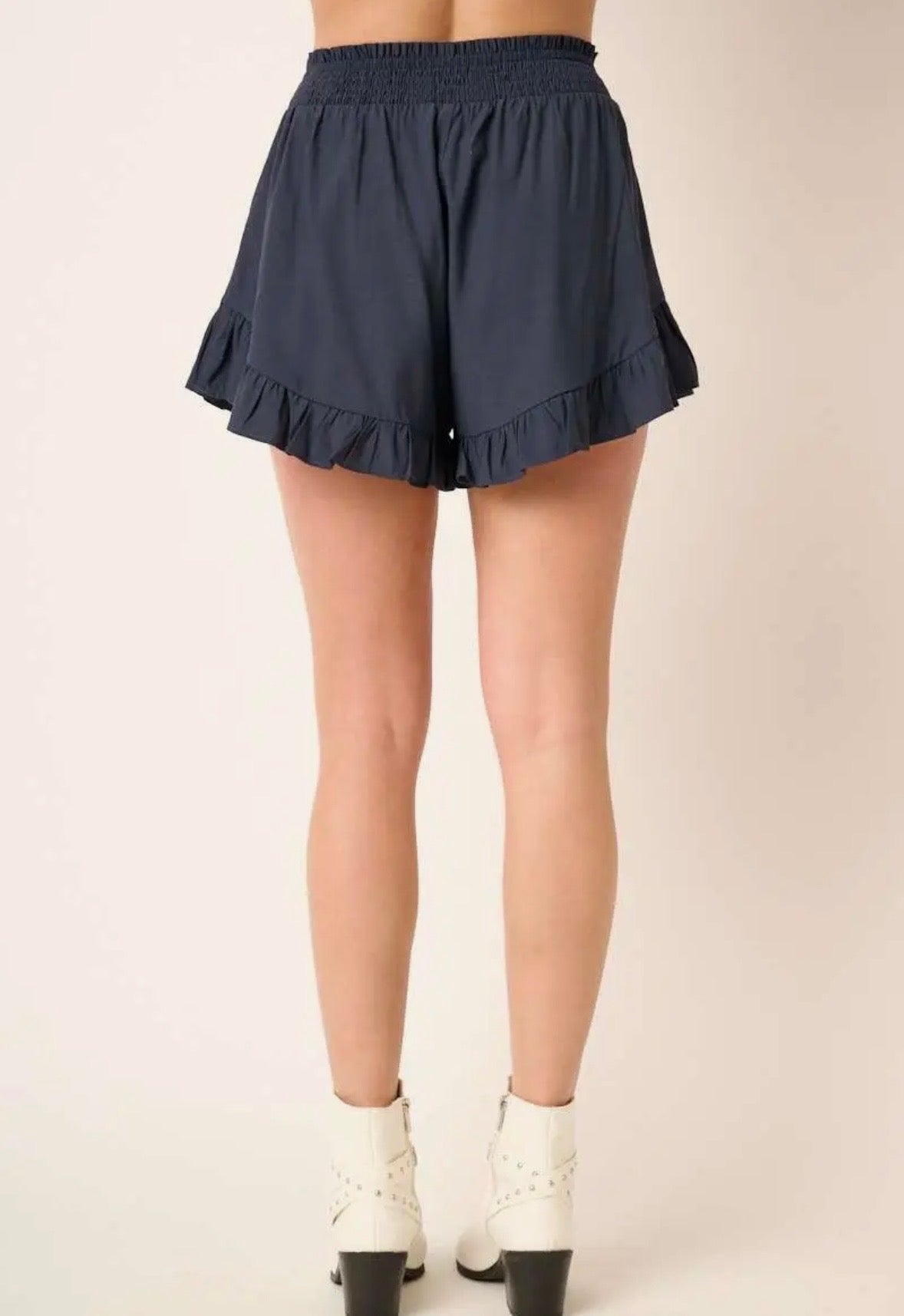 Midnight Ruffle Shorts