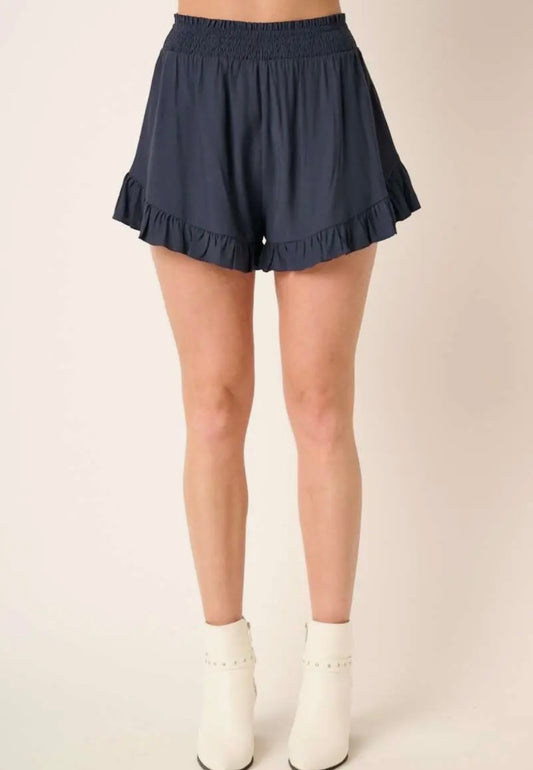 Midnight Ruffle Shorts