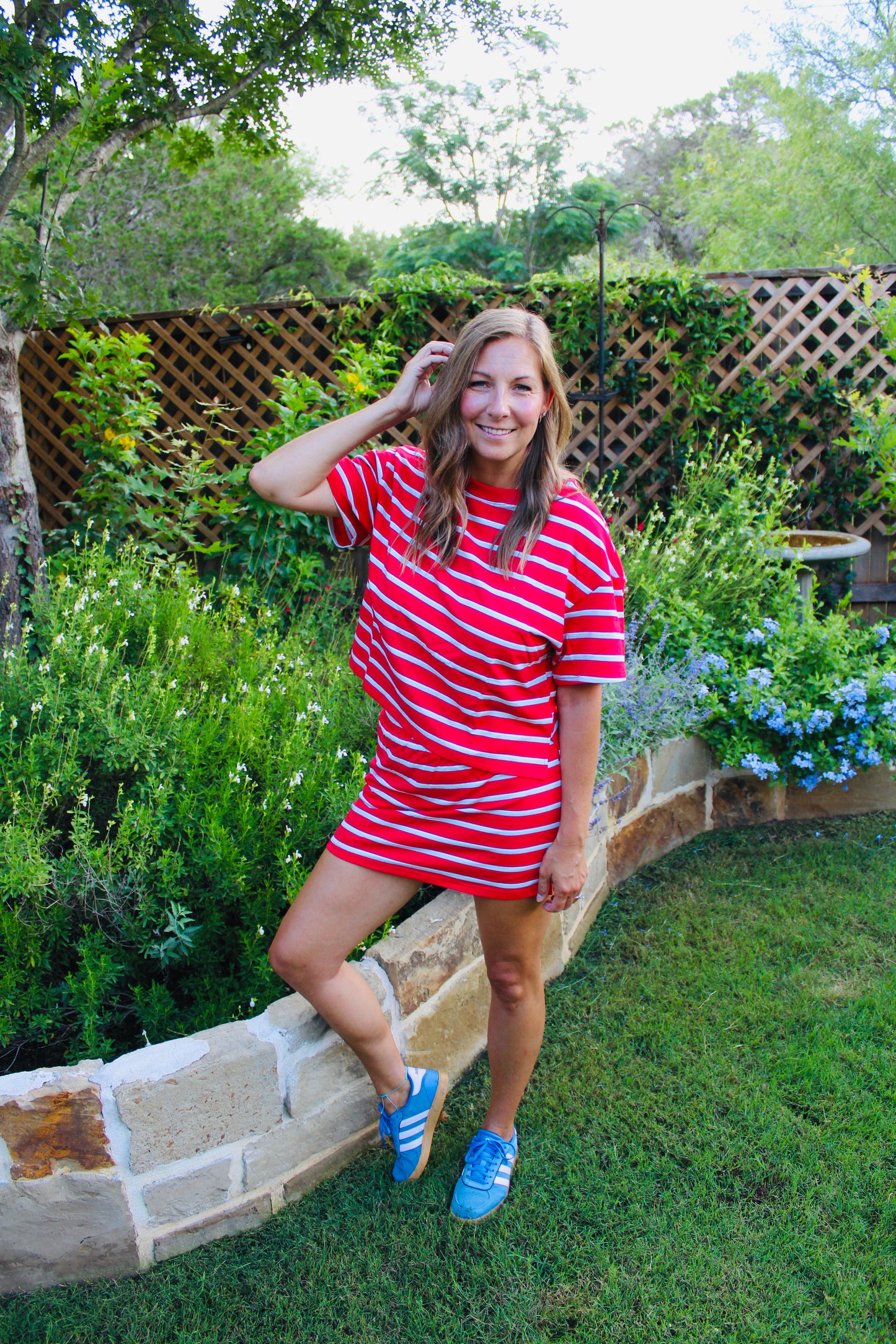Red Hot Stripe Top