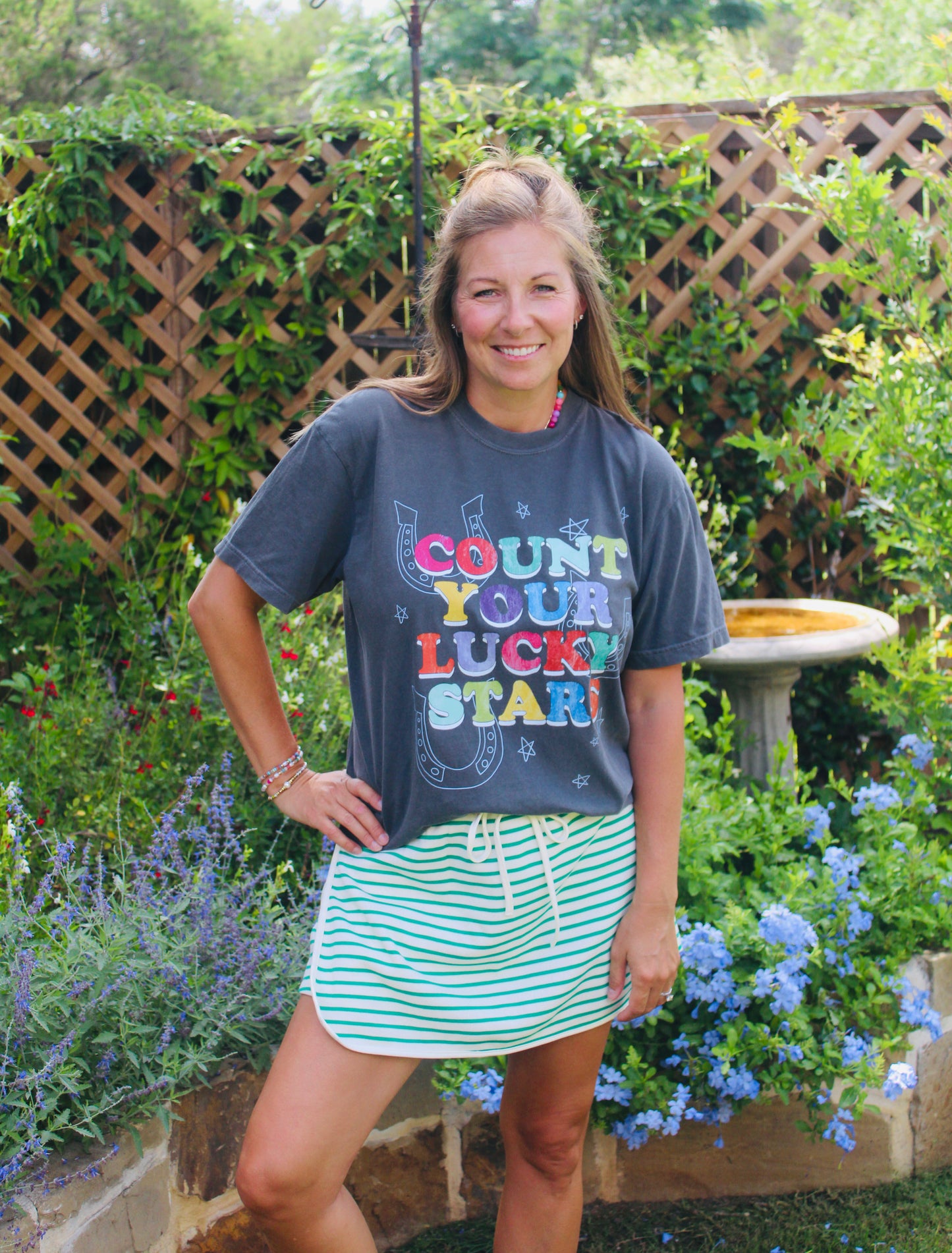 Lucky Stripe Skort