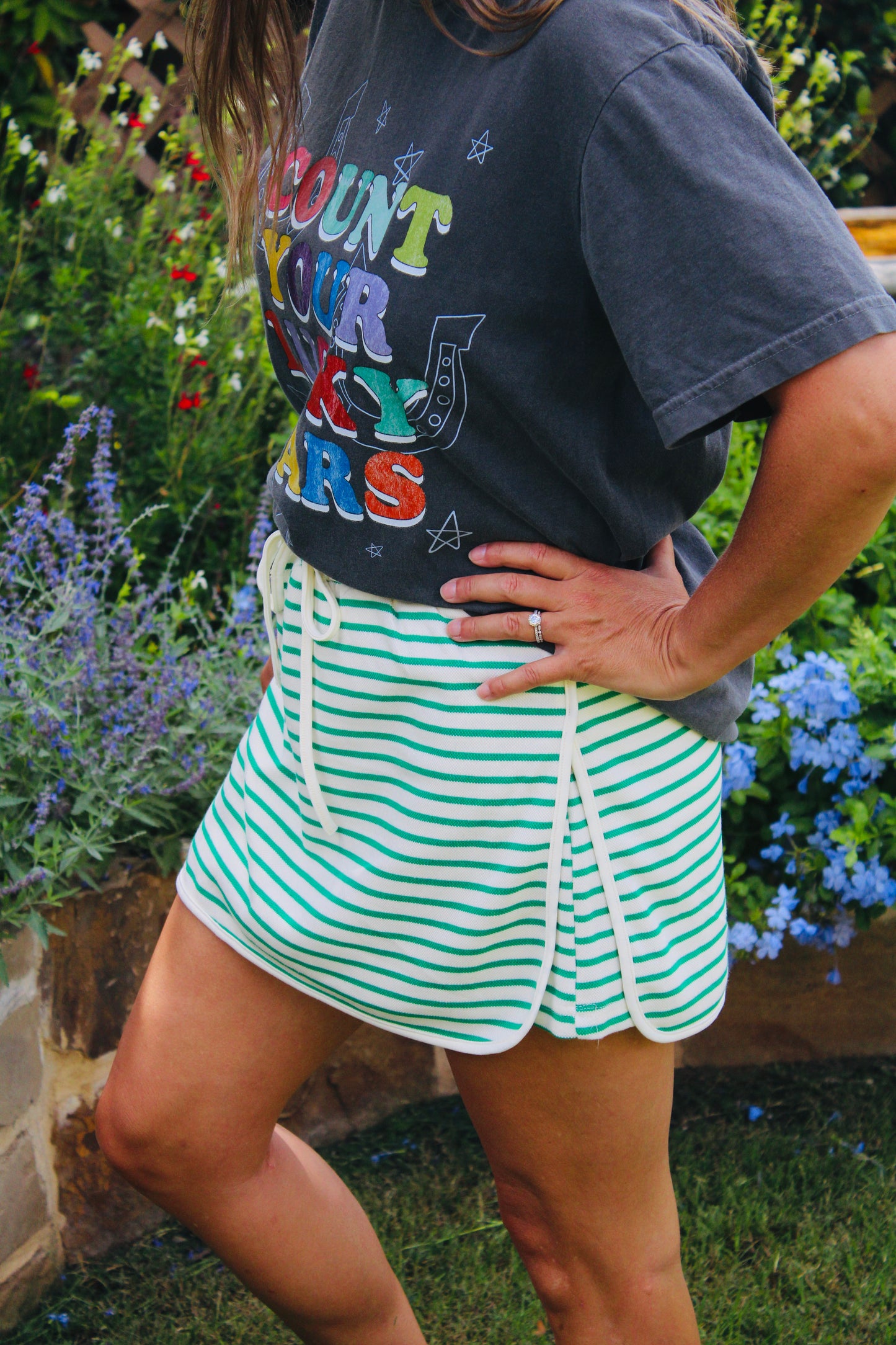 Lucky Stripe Skort