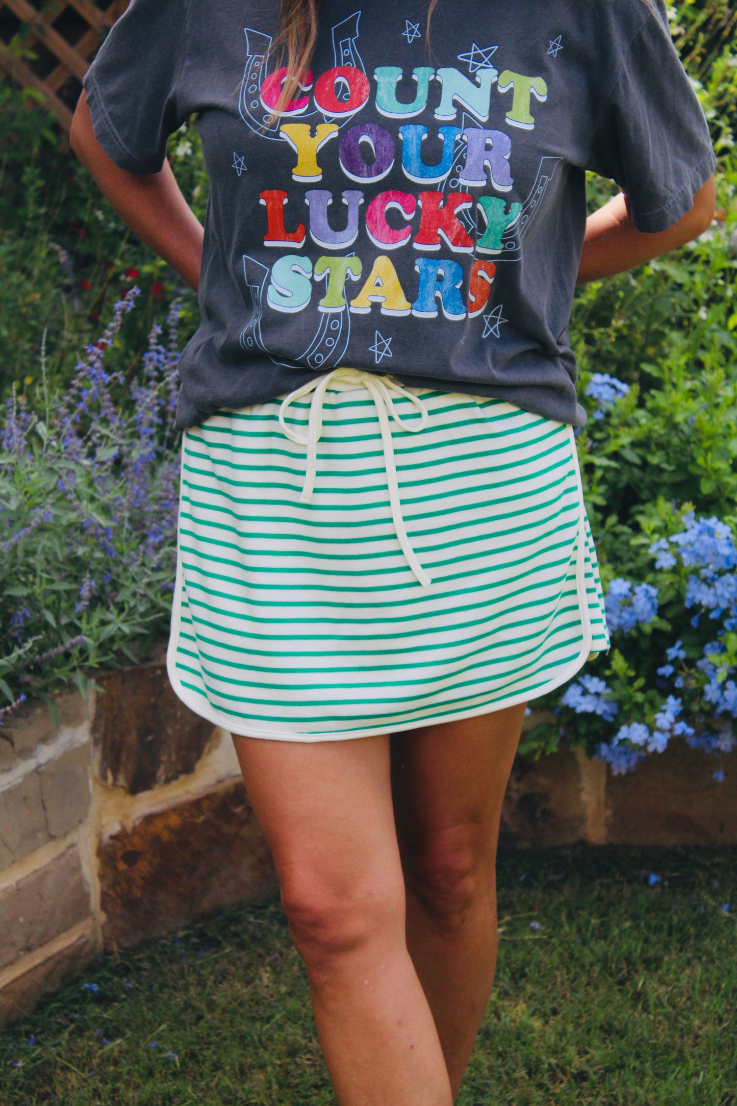 Lucky Stripe Skort