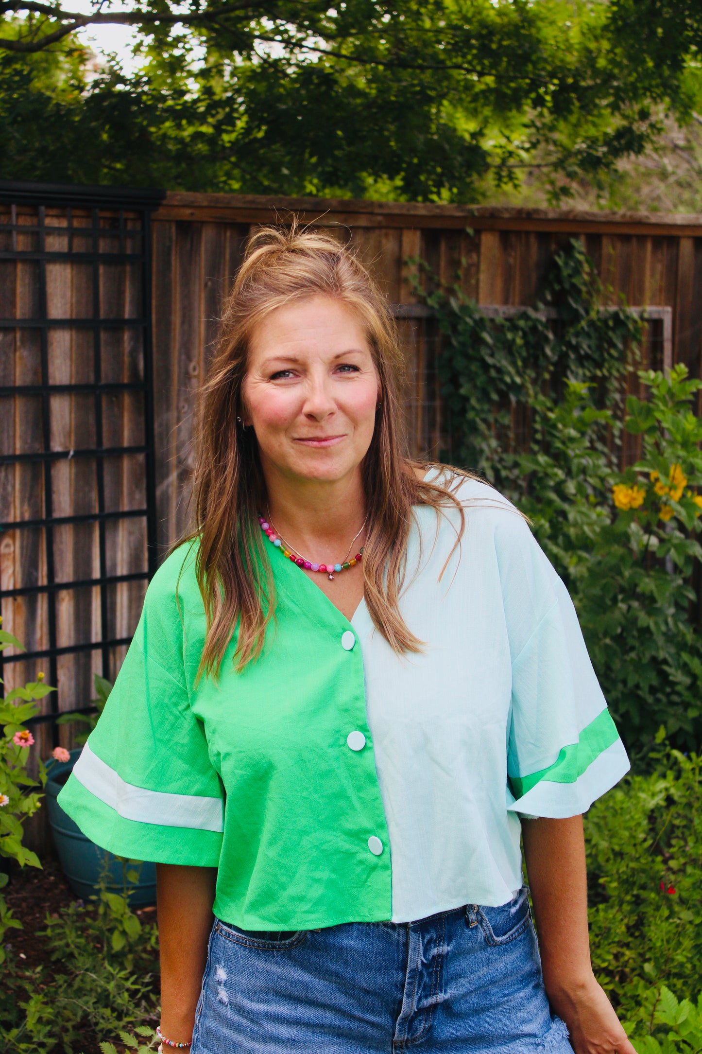 Mint To Be Colorblock Top
