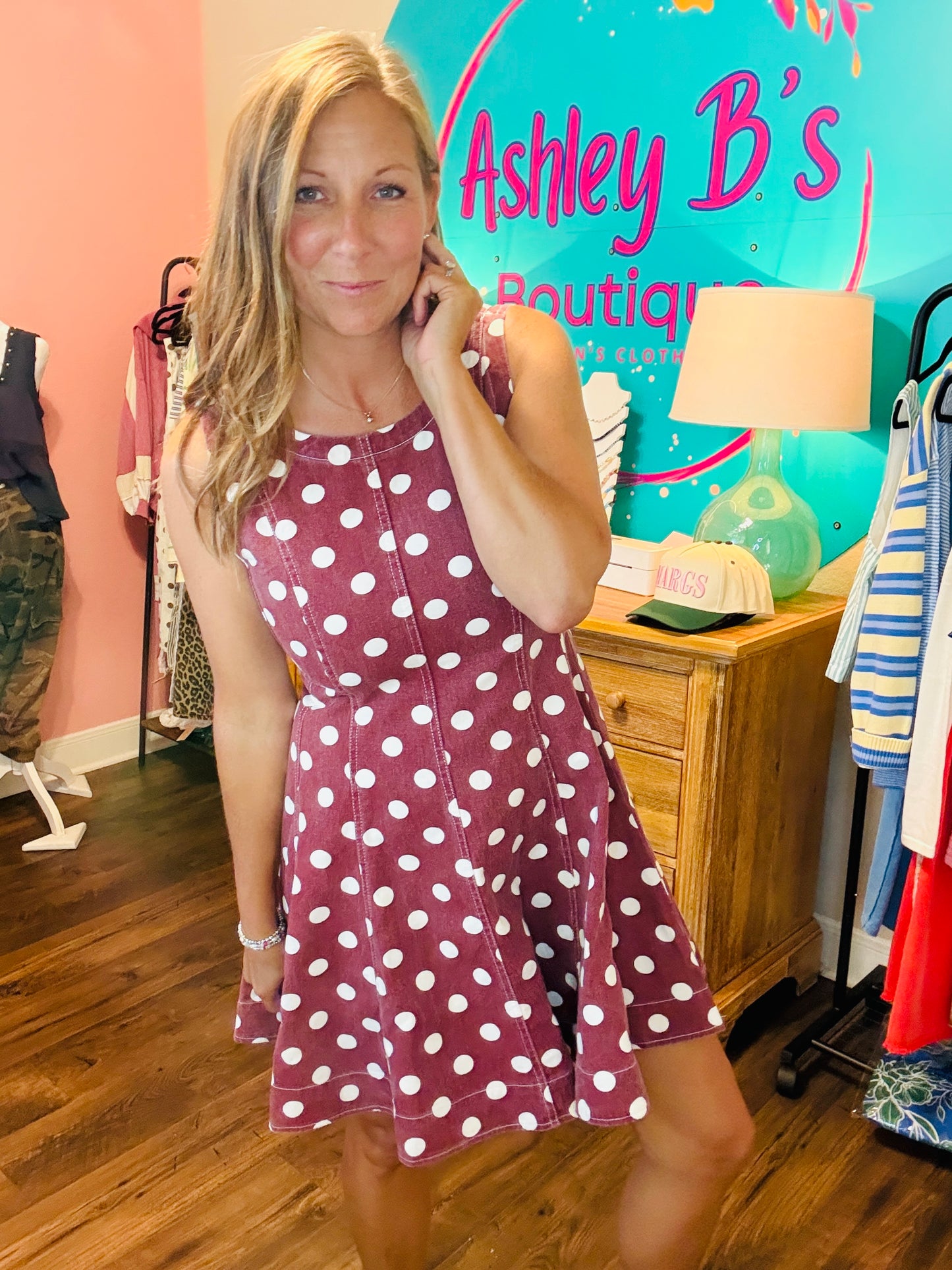 Vintage Charm Polka-Dot Dress