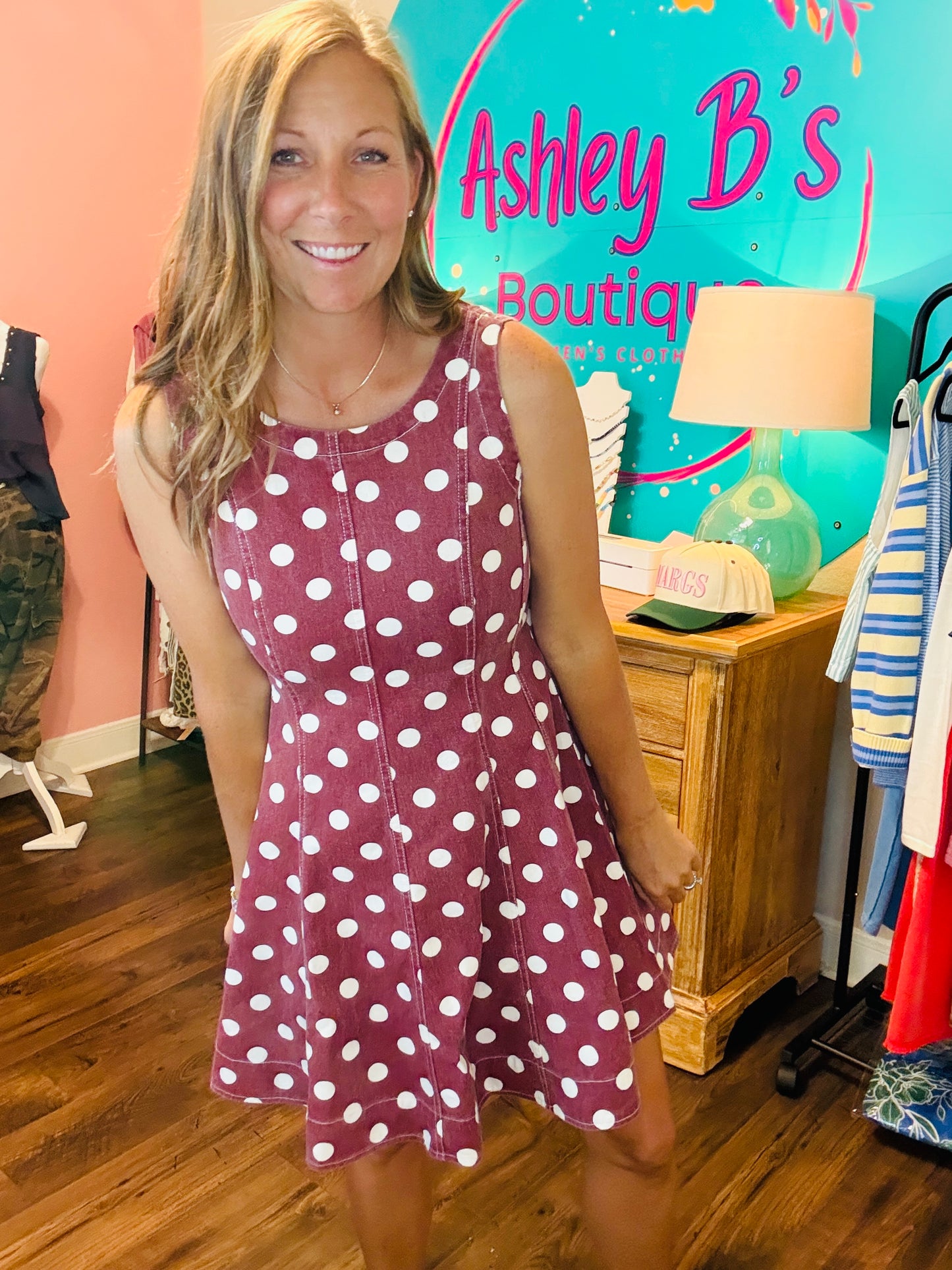 Vintage Charm Polka-Dot Dress
