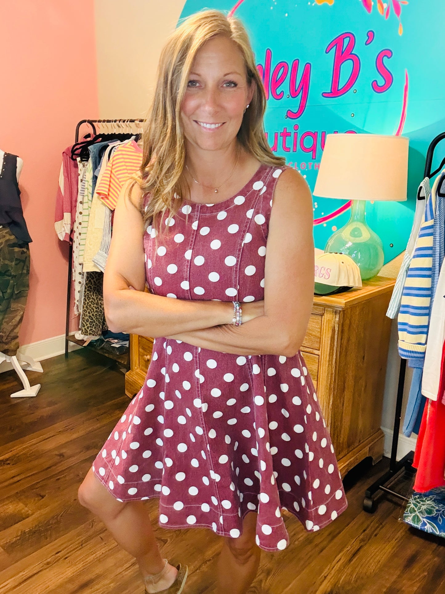 Vintage Charm Polka-Dot Dress