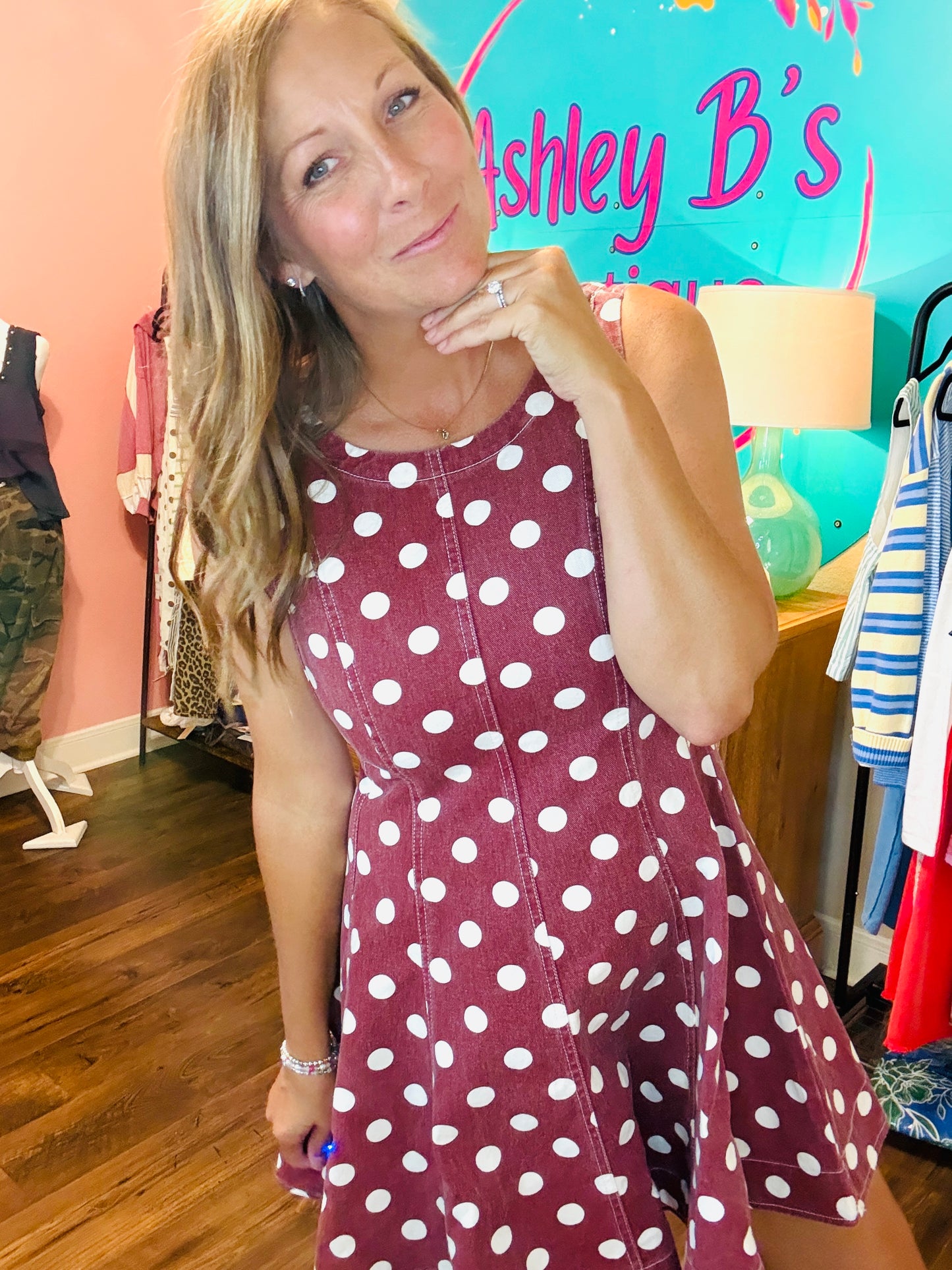 Vintage Charm Polka-Dot Dress