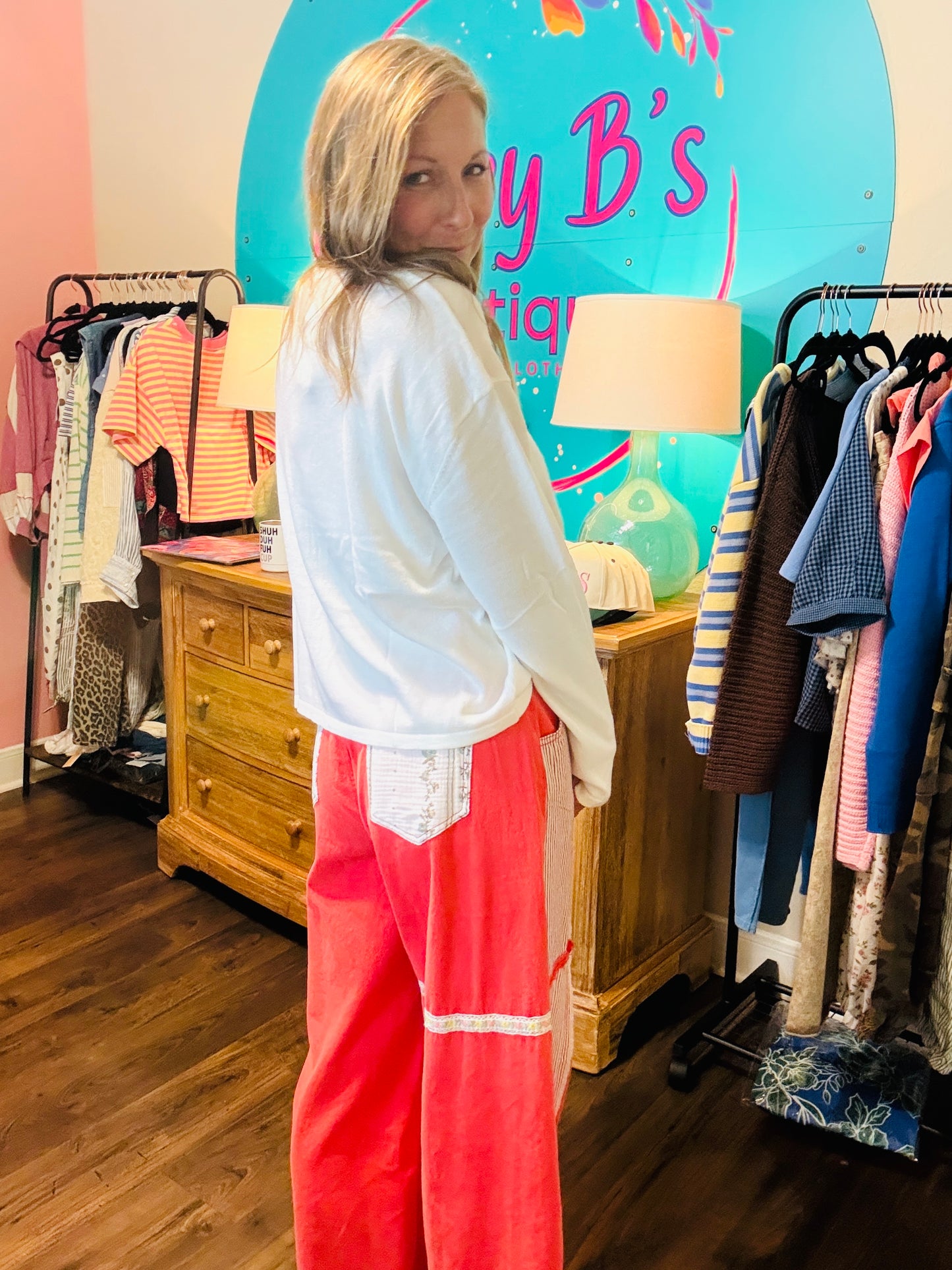 Effortless Ivory Button Top