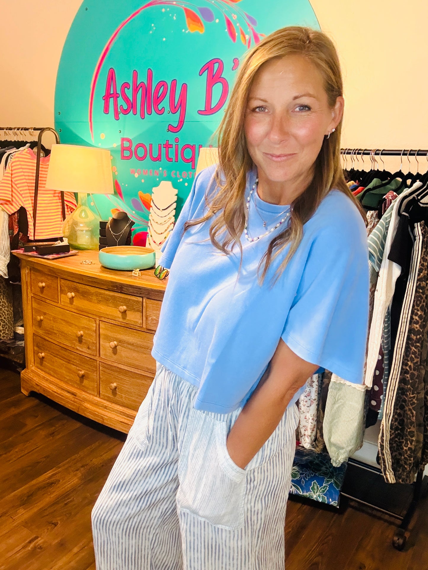 Blue Skies Boxy Tee