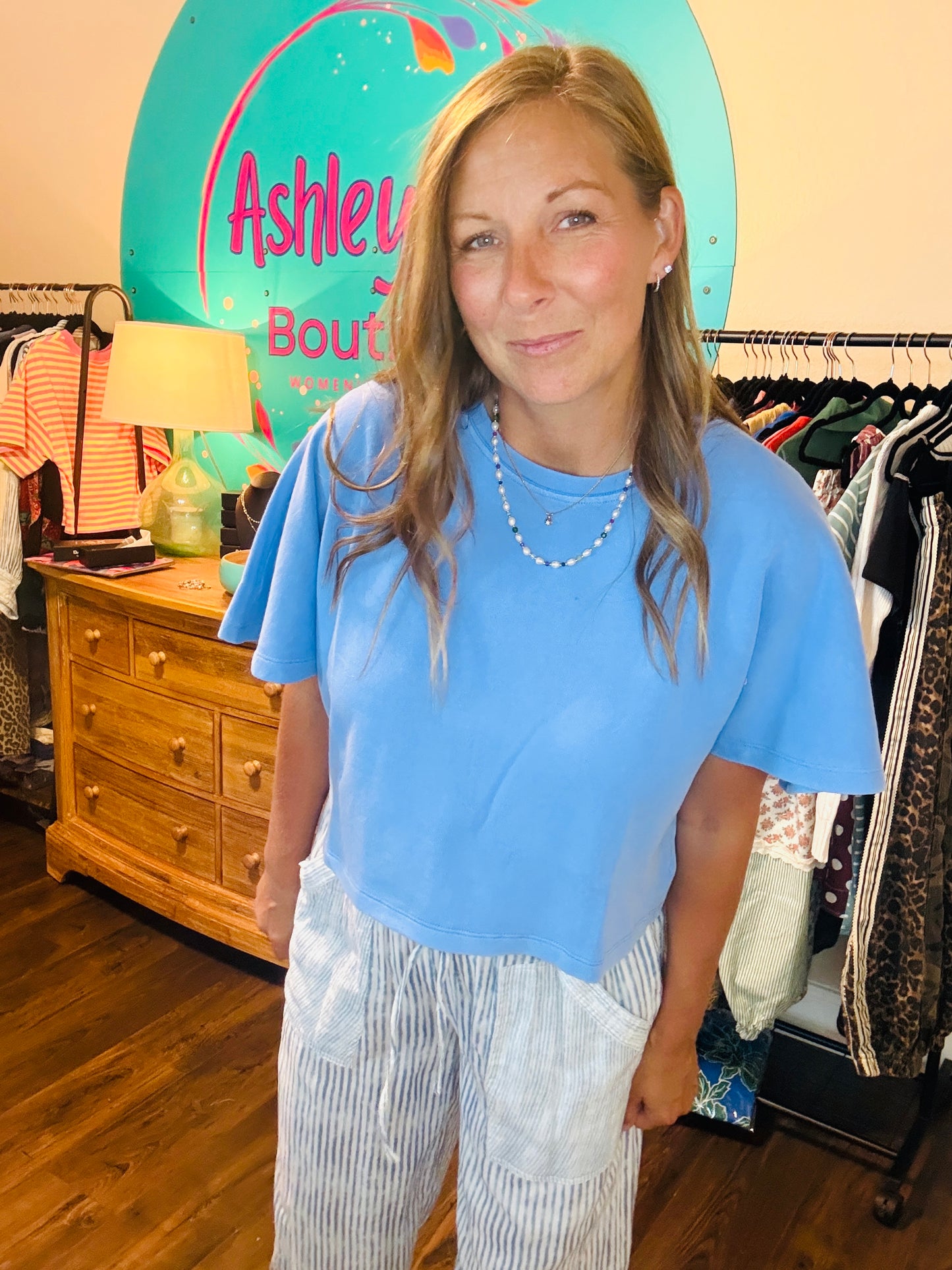 Blue Skies Boxy Tee