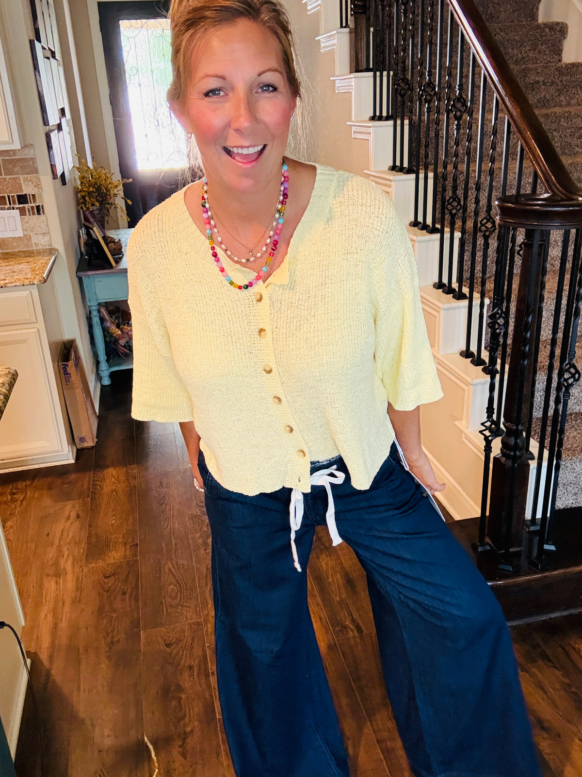 Easy Does It Wide Leg Risen Trouser Jeans