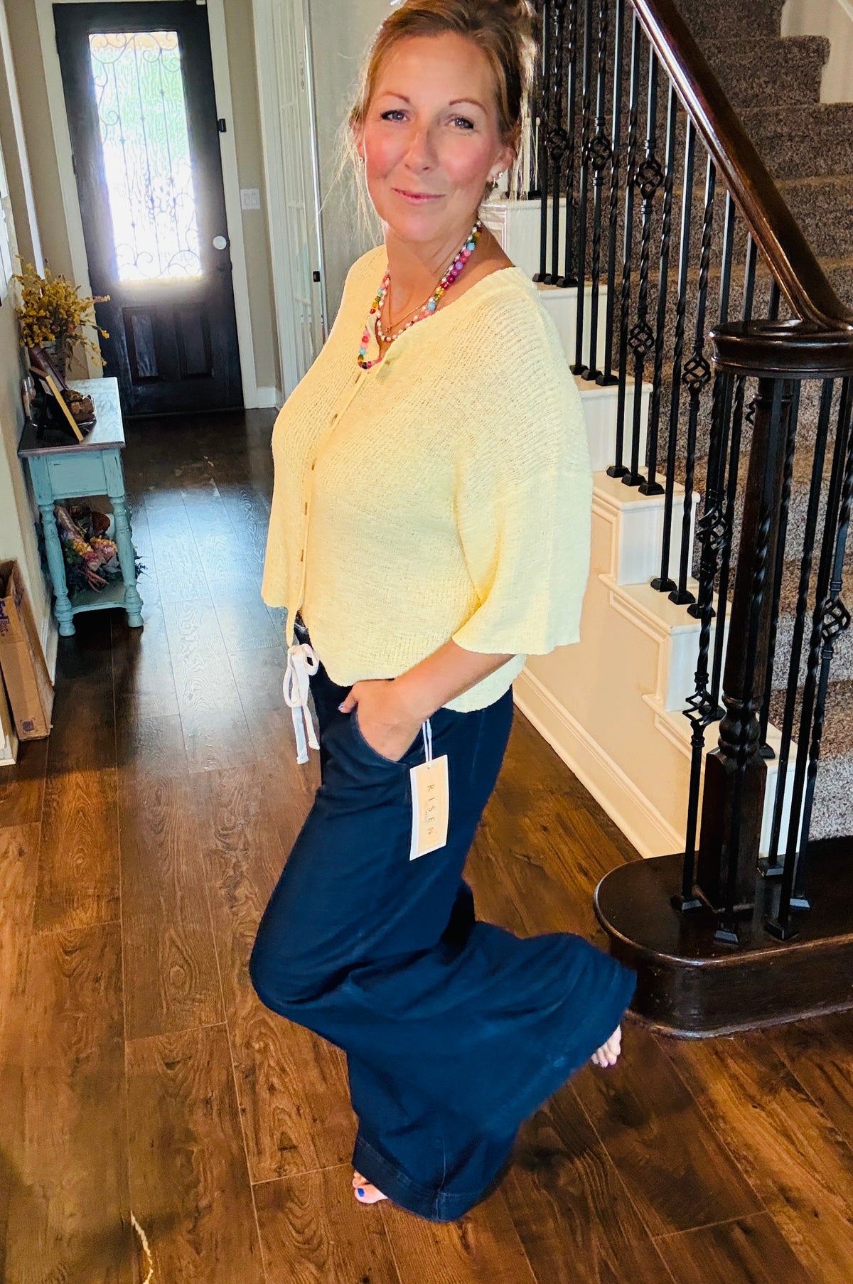 Easy Does It Wide Leg Risen Trouser Jeans