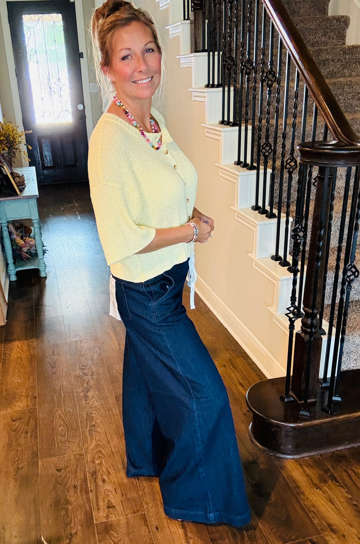 Easy Does It Wide Leg Risen Trouser Jeans