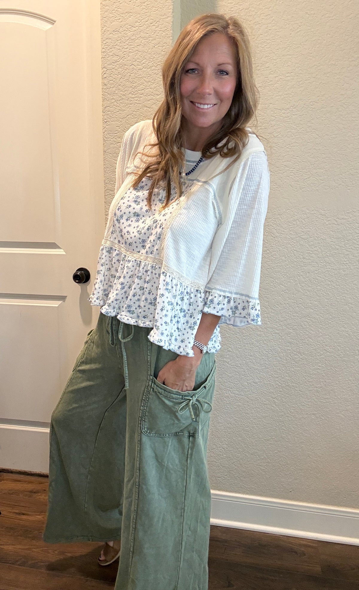 Sage Mineral Washed Pants