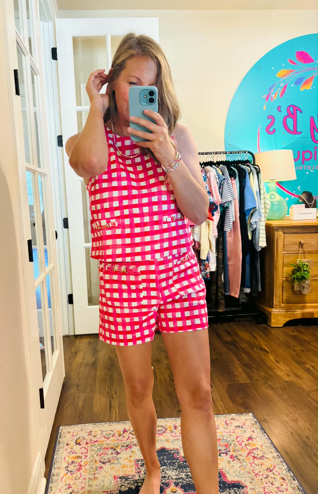 Pink Picnic Babe Set - shorts