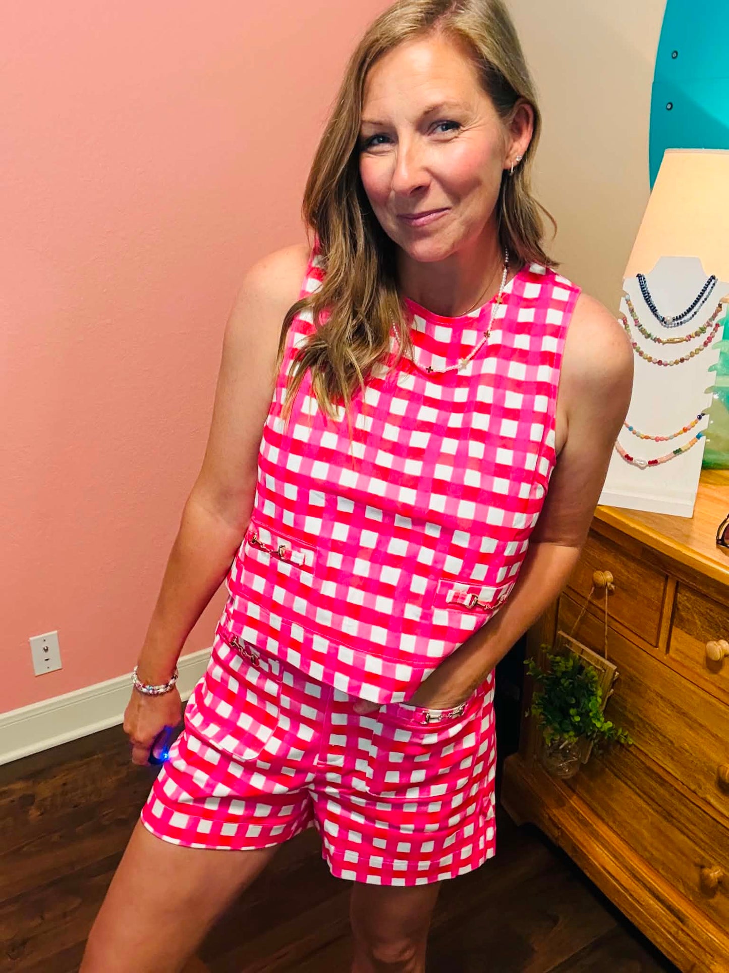 Pink Picnic Babe Set-Top