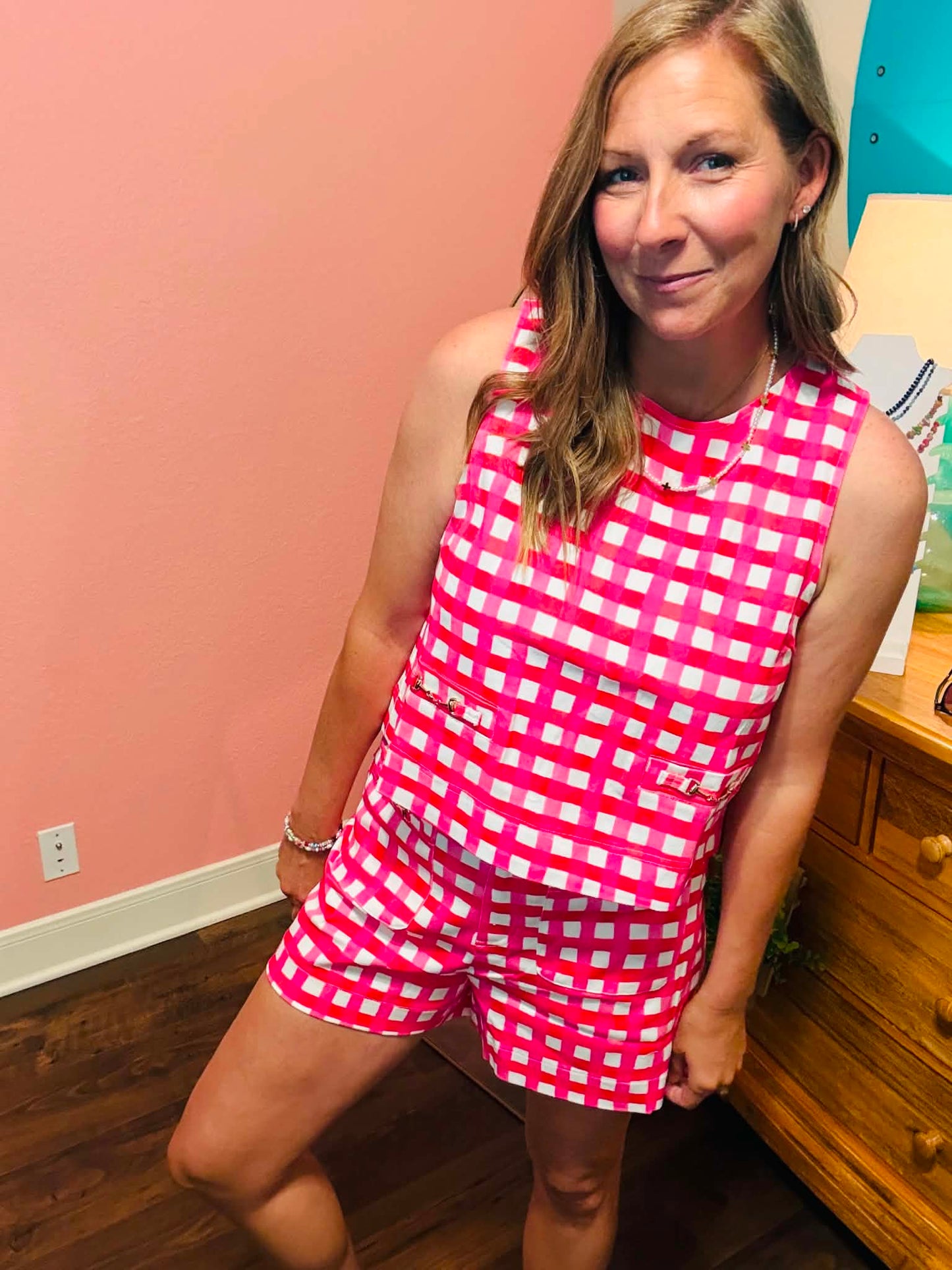 Pink Picnic Babe Set - shorts