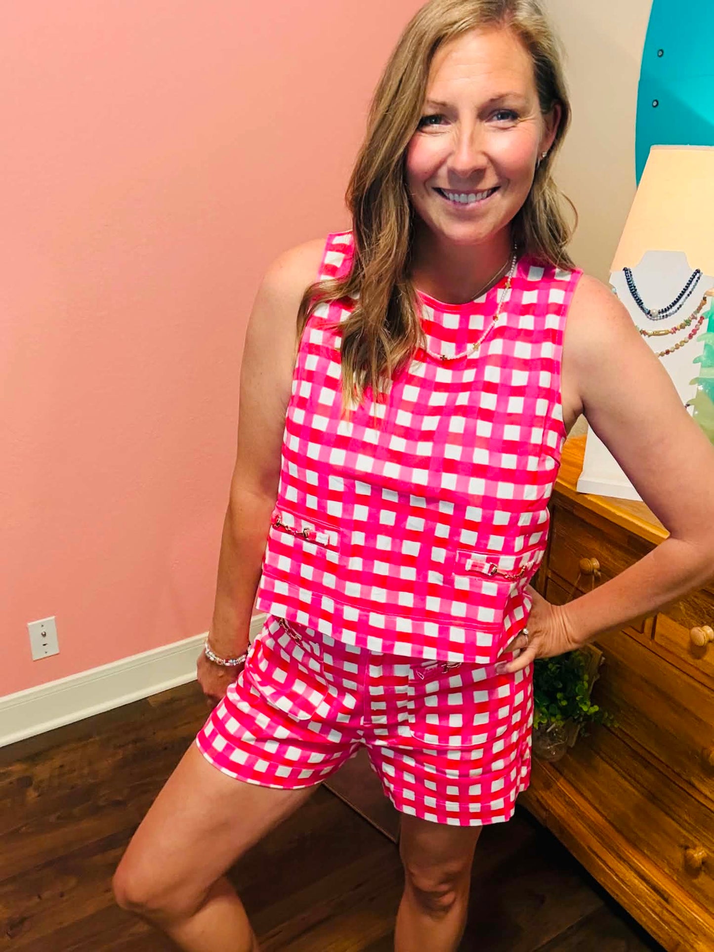 Pink Picnic Babe Set-Top