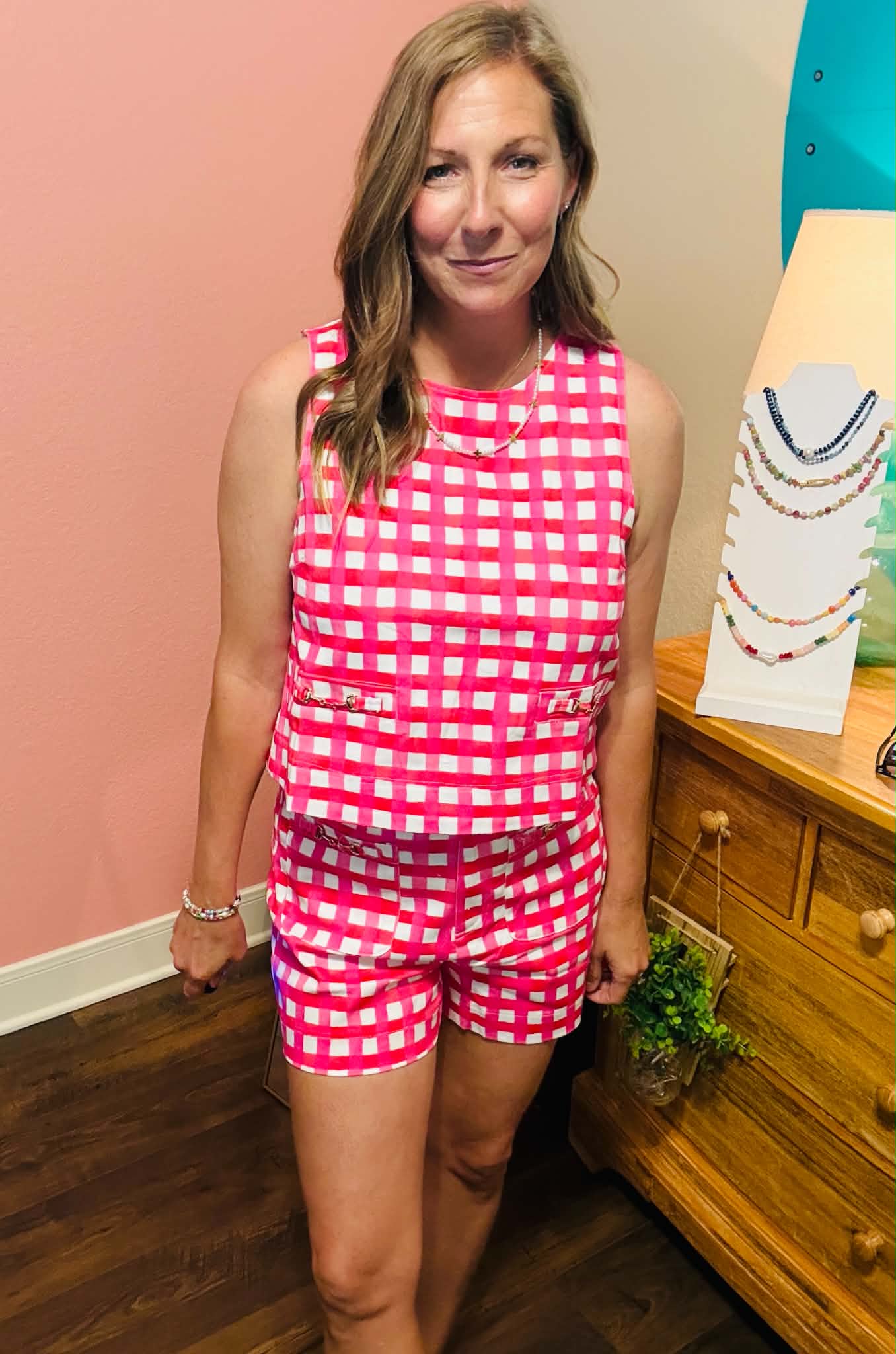 Pink Picnic Babe Set - shorts