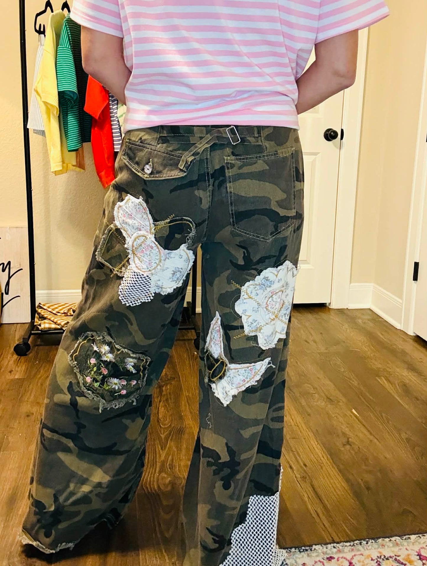 Wildflower Patch Camo Wide Leg Pants