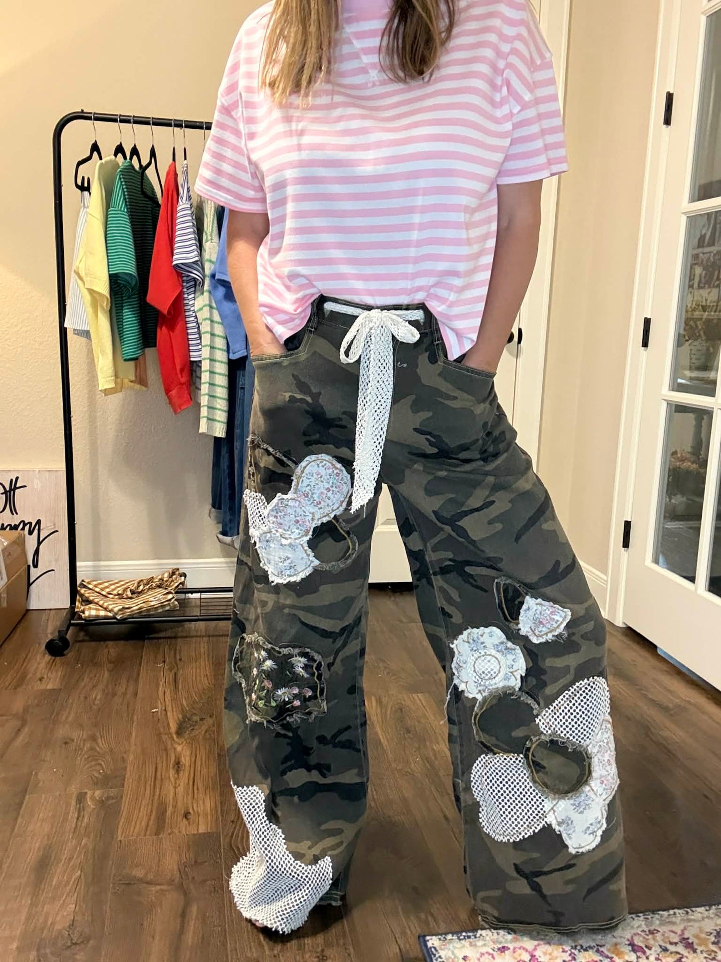Wildflower Patch Camo Wide Leg Pants