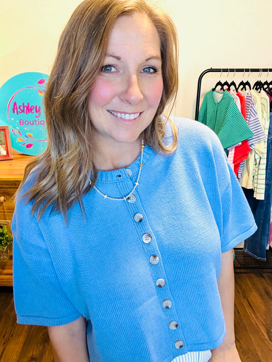 Coastal Days Button Front Cardigan