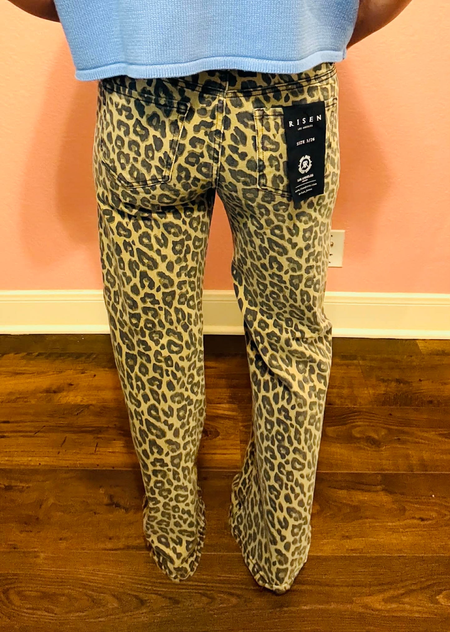 Wild Side Risen Leopard Jeans