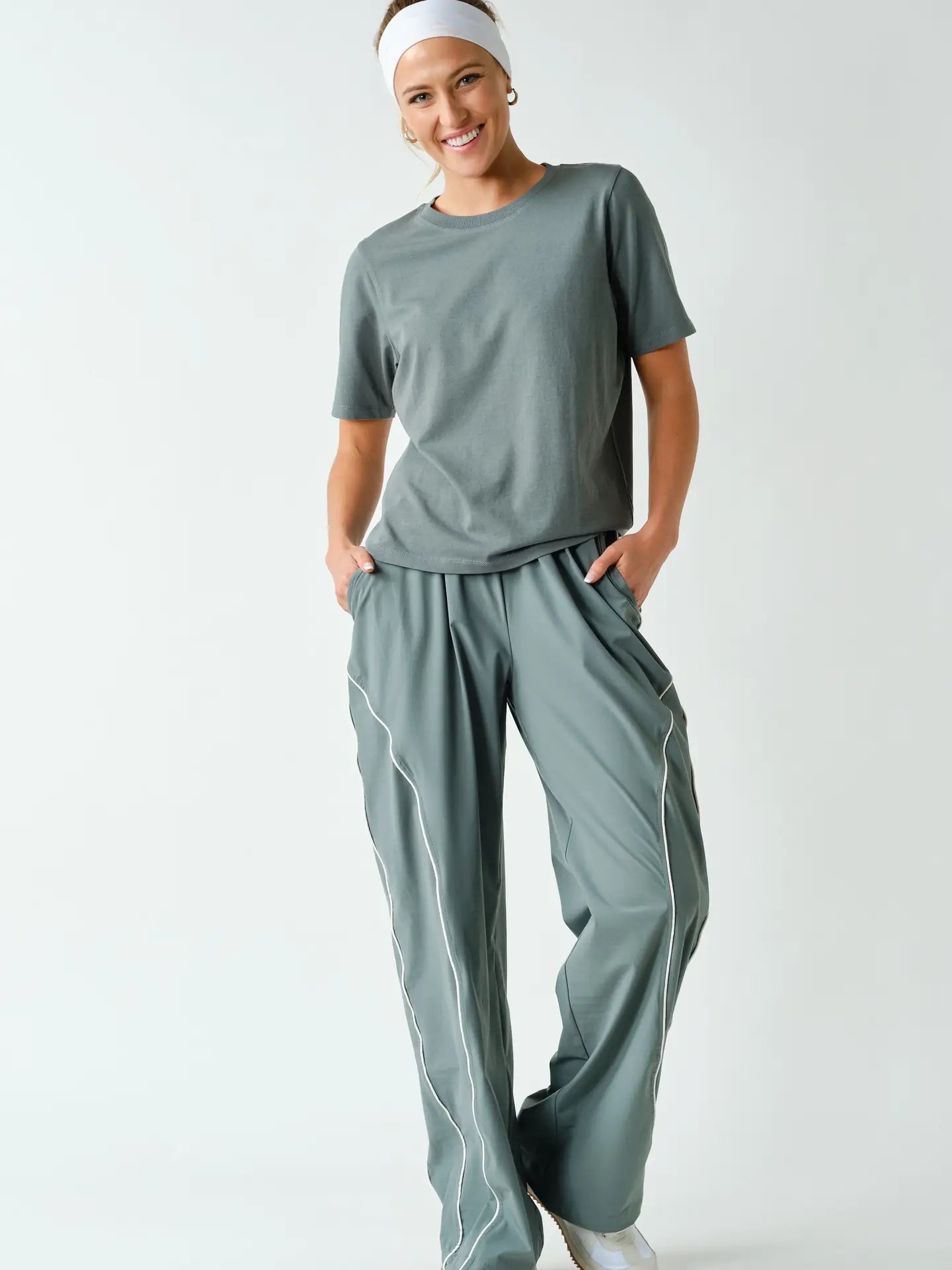 Everywhere Boxy Tee – Eucalyptus