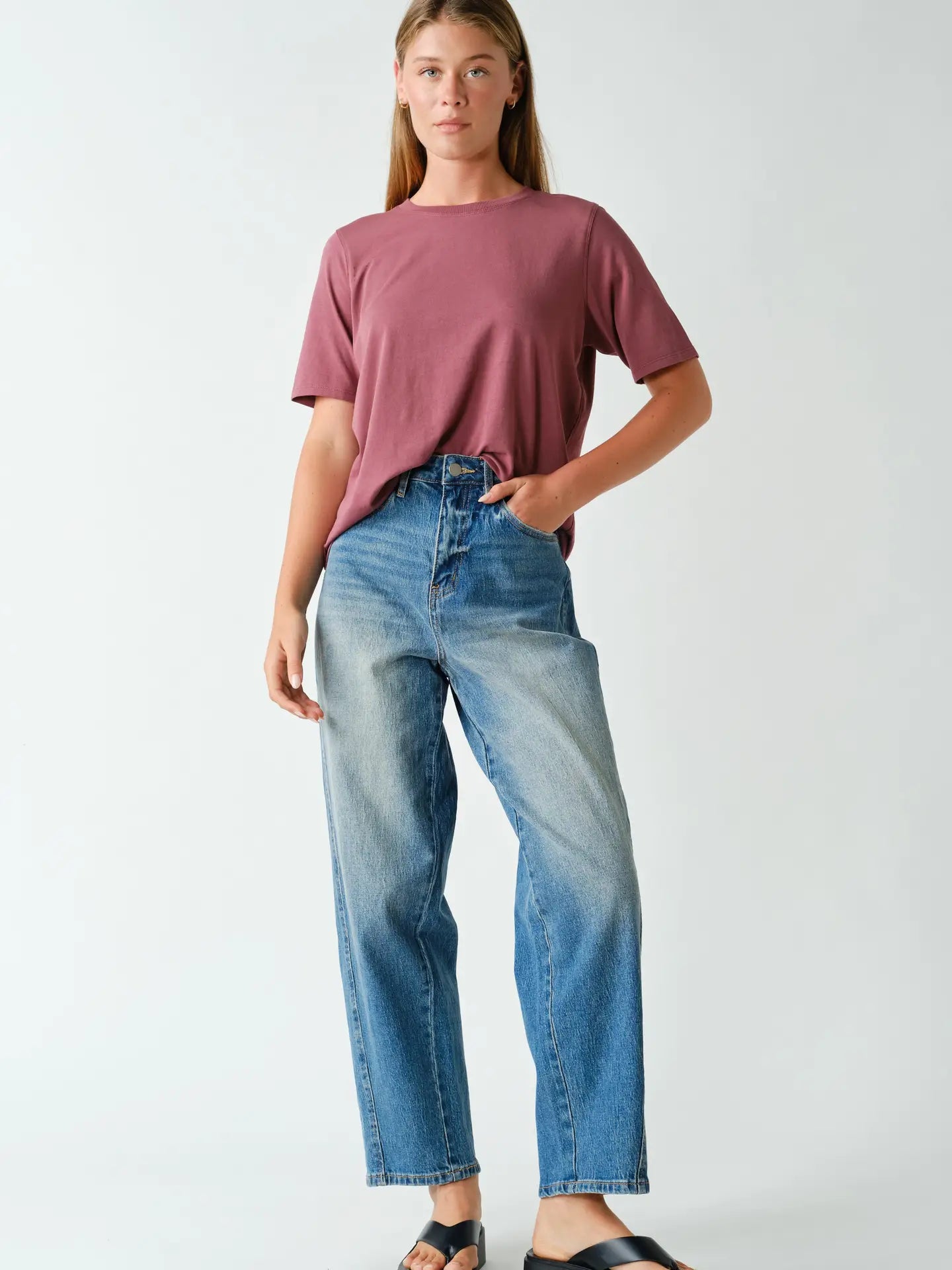 🌹 Everywhere Boxy Tee – Rosewood